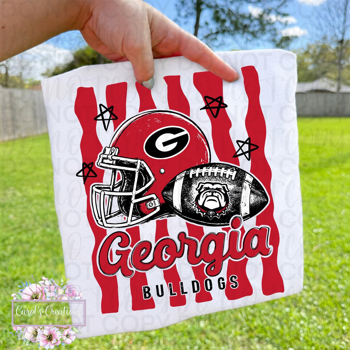 Georgia Bulldog Stripe Adult