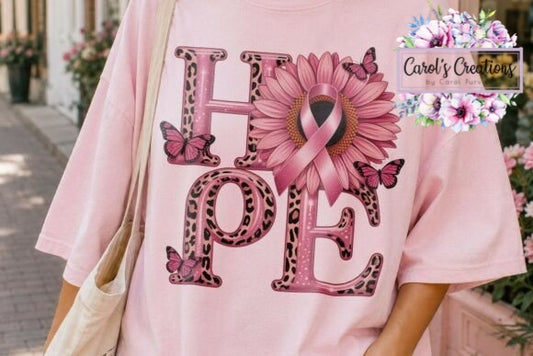 Breast Cancer HOPE Sunflower Adult