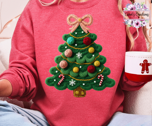 Coquette Faux Yarn Christmas Tree (Adult)