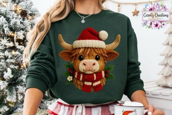 Crochet Highland Cow Santa (Adult)