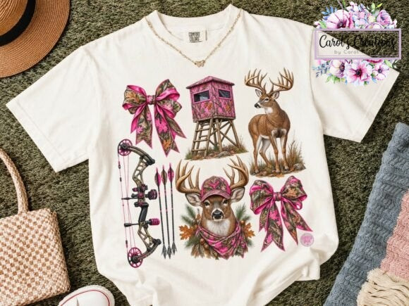 Pink Camo Deer Hunting Adult