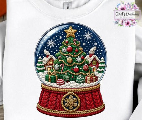 Snow Globe Embroidery (Adult)