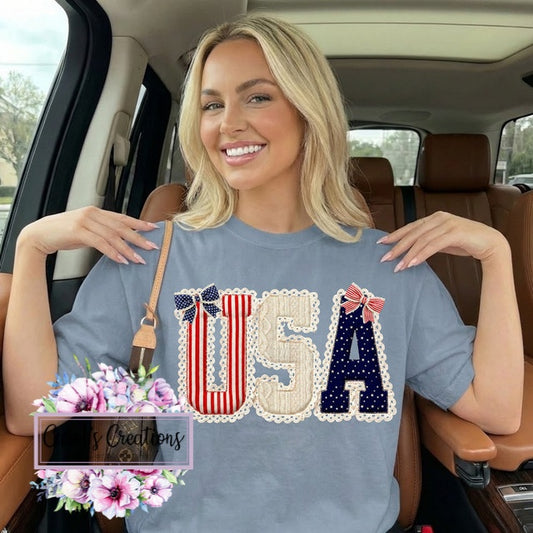 Faux Lace USA Adult