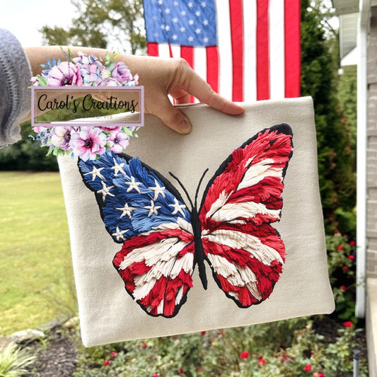 Faux Yarn Americana Butterfly Adult