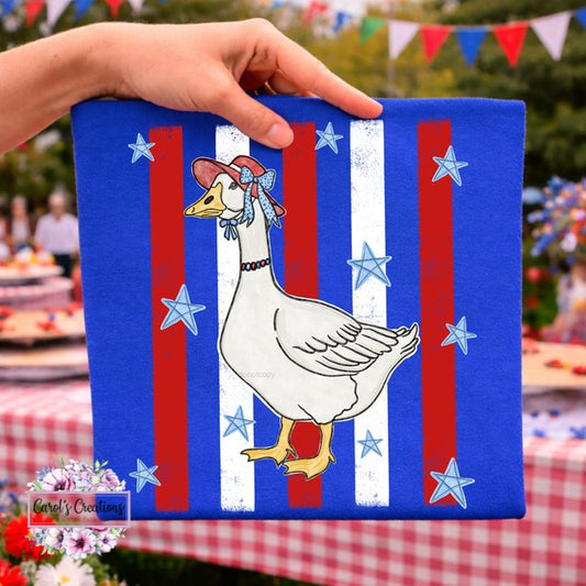 Patriotic Goose Stripes Adult