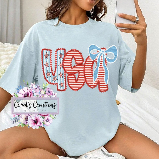Patterned USA Coquette Adult